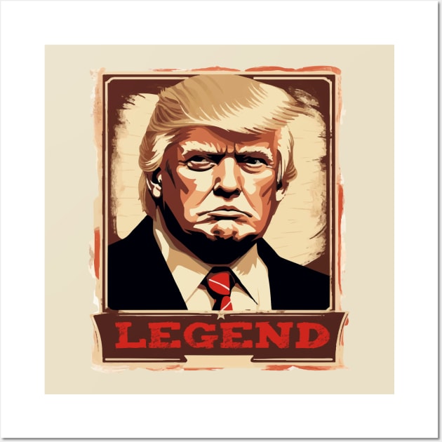 Trump 2024 President Legend Wall Art by ArtfulDesign